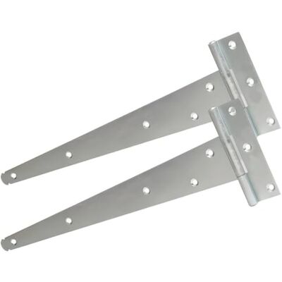 Merriway Light Duty Tee Bisagra 250 Mm, Cinc Brillante (Paquete De 2) Merriway Light Duty Tee Bisagra 250 Mm, Cinc Brillante (Paquete De 2)
