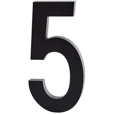 Design Letters Números de casa de aluminio, color negro (0-9) grande 10cm-5 Design Letters Números de casa de aluminio, color negro (0-9) grande 10cm-5