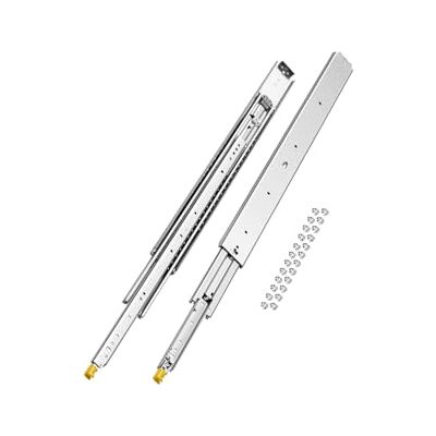 VEVOR 1 Par de Correderas Dobles para Cajones de Extensión Completa, Carga de 226,8 kg, Rodamiento de Bolas con Riel Deslizante para Cajones de Montaje Lateral con Bloqueo, 945 x 76 x 19,5 mm VEVOR 1 Par de Correderas Dobles para Cajones de Extensión Completa, Carga de 226,8 kg, Rodamiento de Bolas con Riel Deslizante para Cajones de Montaje Lateral con Bloqueo, 945 x 76 x 19,5 mm