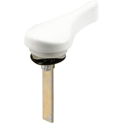 PRiME Products puerta corredera pestillo palanca con arandelas y tuerca de empuje, blanco, fundido PRiME Products puerta corredera pestillo palanca con arandelas y tuerca de empuje, blanco, fundido