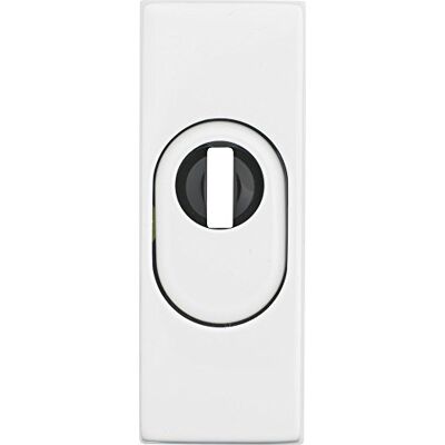 ABUS Roseta Protectora de Puertas RSZS316 con Escudo de Cilindro para Puertas metálicas Blanco ABUS Roseta Protectora de Puertas RSZS316 con Escudo de Cilindro para Puertas metálicas Blanco