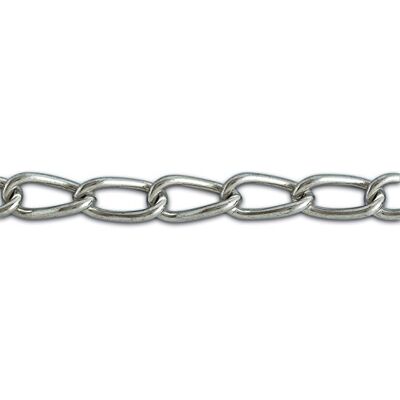 Chapuis cadena Salomónica soldada (– acero galvanizado – 24 kg – Diámetro 2 mm – Bobina de 12 m 1 gris Chapuis cadena Salomónica soldada (– acero galvanizado – 24 kg – Diámetro 2 mm – Bobina de 12 m 1 gris