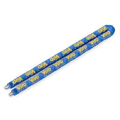 Viro Cadena semicuadrada, revestida con vaina, azul, fabricada en Italia, 10 mm x 150 cm Viro Cadena semicuadrada, revestida con vaina, azul, fabricada en Italia, 10 mm x 150 cm