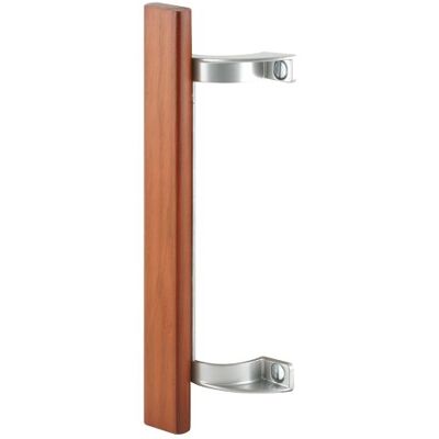 PRiME Products deslizante tirador de puerta con mango de madera y 6 – 1/2-inch centros de agujero, aluminio PRiME Products deslizante tirador de puerta con mango de madera y 6 – 1/2-inch centros de agujero, aluminio