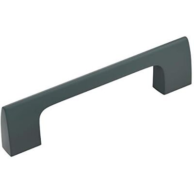 Amerock Tirador de gabinete, negro mate, 96 mm de centro a centro, Riva, paquete de 1 unidad, tirador de cajón, asa de cajón, herrajes para gabinete Amerock Tirador de gabinete, negro mate, 96 mm de centro a centro, Riva, paquete de 1 unidad, tirador de cajón, asa de cajón, herrajes para gabinete