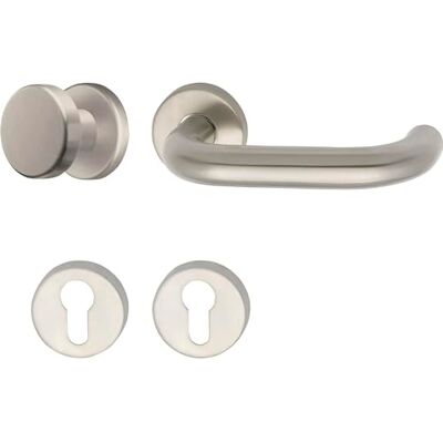 Grundmann - 1754/D70M FH - Rosette - Acero inoxidable - Herra-miente de puerta Grundmann - 1754/D70M FH - Rosette - Acero inoxidable - Herra-miente de puerta