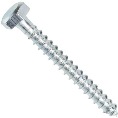 AERZETIX C44569 Juego de 50 Tornillos para madera/tirafondos M7x60mm con cabeza hexagonal 6 lados DIN571 en acero galvanizado montaje fijación marco de madera contrachapado aglomerado AERZETIX C44569 Juego de 50 Tornillos para madera/tirafondos M7x60mm con cabeza hexagonal 6 lados DIN571 en acero galvanizado montaje fijación marco de madera contrachapado aglomerado