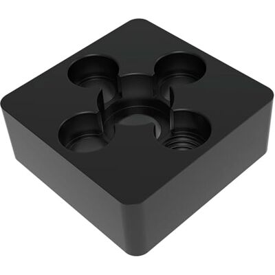 FATH Placa de pie 40 x 40 cm. M10 Negro FATH Placa de pie 40 x 40 cm. M10 Negro