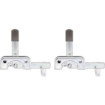 Alberts GAH- 209551 Trampa para puerta de jardín, especial para marcos estrechos, galvanizada en amarillo, 120 x 50 mm, 2 unidades Alberts GAH- 209551 Trampa para puerta de jardín, especial para marcos estrechos, galvanizada en amarillo, 120 x 50 mm, 2 unidades