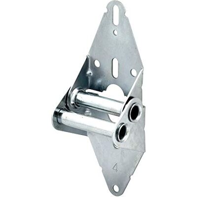 PRiME Line Bisagra para puerta de garaje, 4, acero galvanizado, acepta rodillo de vástago de 7/16 pulgadas, paquete de 2 PRiME Line Bisagra para puerta de garaje, 4, acero galvanizado, acepta rodillo de vástago de 7/16 pulgadas, paquete de 2
