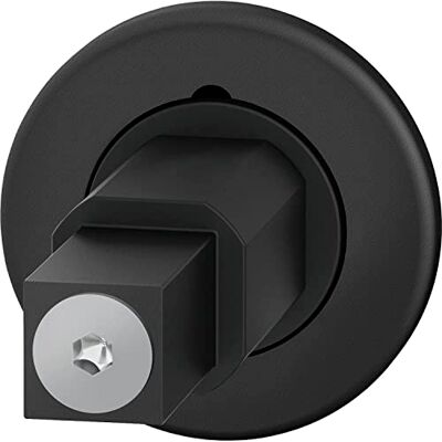 FSB Mini Redonda, Adaptador con Roseta para Manilla, Grosor de la Puerta 39-48 mm, Aluminio Negro Mate, Plata FSB Mini Redonda, Adaptador con Roseta para Manilla, Grosor de la Puerta 39-48 mm, Aluminio Negro Mate, Plata