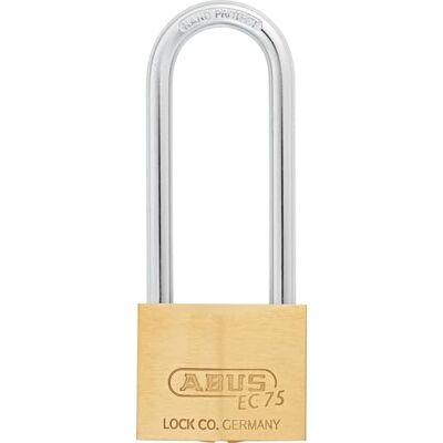 ABUS Candado de latón con grillete de 80 mm de longitud y 7561, reversible, con llave igual ABUS Candado de latón con grillete de 80 mm de longitud y 7561, reversible, con llave igual