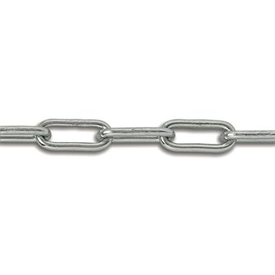 Chapuis cadena soldada – acero galvanizado – 100 kg – Diámetro 4 mm – Bobina de 25 m 1 gris Chapuis cadena soldada – acero galvanizado – 100 kg – Diámetro 4 mm – Bobina de 25 m 1 gris