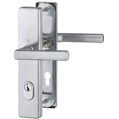 HOPPE hogar Puerta Puerta Cilindro perfilado de Dallas – ö Norma Distancia 88 mm, acero inoxidable mate, con placa larga para grosor de la puerta 62 – 72 mm, con cilindros, verificación de protección: RC2 según EN 1906, 1 pieza Seguridad Cerraduras HOPPE hogar Puerta Puerta Cilindro perfilado de Dallas – ö Norma Distancia 88 mm, acero inoxidable mate, con placa larga para grosor de la puerta 62 – 72 mm, con cilindros, verificación de protección: RC2 según EN 1906, 1 pieza Seguridad Cerraduras