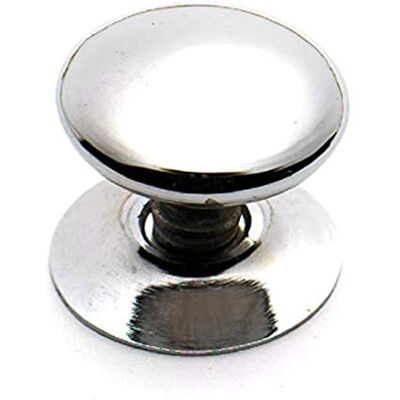 Merriway puerta pomo latón cromado Victorian 50 mm, set de 2 piezas Merriway puerta pomo latón cromado Victorian 50 mm, set de 2 piezas