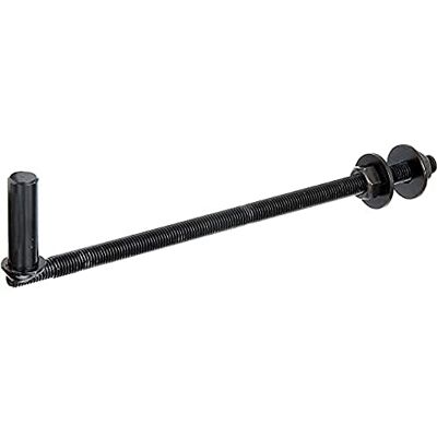 Alberts Gozne para atornillar, En forma de J, para postes, Barniz de inmersión negro, Ø del entre eje 16 mm, Longitud 290 mm Alberts Gozne para atornillar, En forma de J, para postes, Barniz de inmersión negro, Ø del entre eje 16 mm, Longitud 290 mm