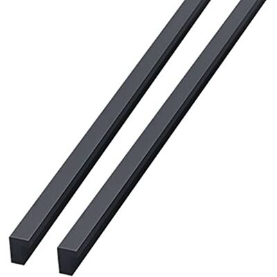 TONGHE123 Manija grande en L perfil de aluminio de espacio grueso manija negra alargada de un metro manija de puerta de armario cajón manija de puerta de armario (500mm) TONGHE123 Manija grande en L perfil de aluminio de espacio grueso manija negra alargada de un metro manija de puerta de armario cajón manija de puerta de armario (500mm)
