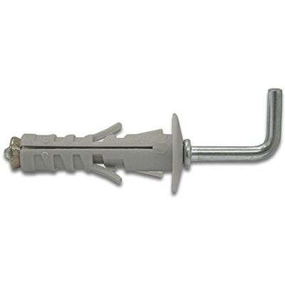 fischer , Tacos SB 9/6 con gancho largo (50 unidades), universales para la fijación de lámparas, espejos, muebles en pared y hormigón fischer , Tacos SB 9/6 con gancho largo (50 unidades), universales para la fijación de lámparas, espejos, muebles en pared y hormigón