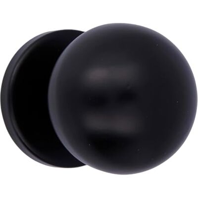 Amig Pomo de Puerta Fabricado en Acero Inoxidable Tirador: Ø70 mm Negro Resistente al Frotamiento, Óxido y Corrosión Amig Pomo de Puerta Fabricado en Acero Inoxidable Tirador: Ø70 mm Negro Resistente al Frotamiento, Óxido y Corrosión