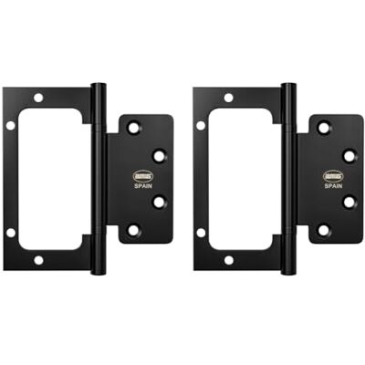 Amig Pack de 2 Bisagras 100 x 90 x 2,5 mm Recomendada para su Uso en Puertas Apertura y Cierre Silencioso Acero Inoxidable Negro Mate Incluye Tornillería Amig Pack de 2 Bisagras 100 x 90 x 2,5 mm Recomendada para su Uso en Puertas Apertura y Cierre Silencioso Acero Inoxidable Negro Mate Incluye Tornillería