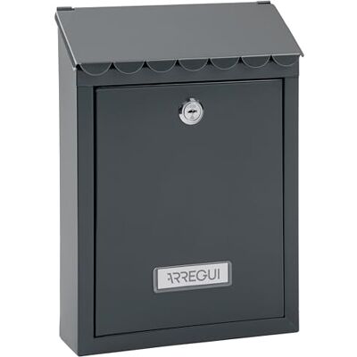 ARREGUI Civic Buzón Exterior de Acero Tamaño S (Correo DIN A5) Buzón de Pared Pequeño Buzón de Correo Individual Fácil de Instalar Antracita ARREGUI Civic Buzón Exterior de Acero Tamaño S (Correo DIN A5) Buzón de Pared Pequeño Buzón de Correo Individual Fácil de Instalar Antracita