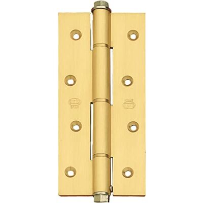 Amig Bisagra de Acción Simple 180 x 80 x 4 mm Cantos Cuadrados Con Regulación de la Potencia de Cierre Sujeta Puertas de Entrada con Firmeza Latón Mate Amig Bisagra de Acción Simple 180 x 80 x 4 mm Cantos Cuadrados Con Regulación de la Potencia de Cierre Sujeta Puertas de Entrada con Firmeza Latón Mate