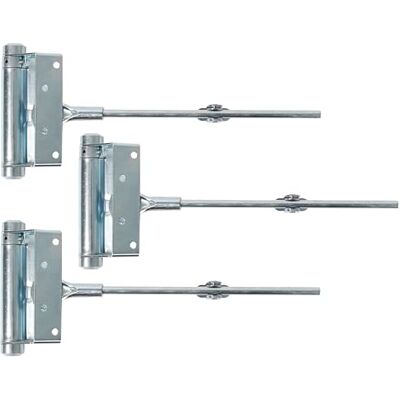 Alberts Cierrapuertas, autocierre, galvanizado azul, altura 100 mm, longitud 242 mm, Juego de 3 Alberts Cierrapuertas, autocierre, galvanizado azul, altura 100 mm, longitud 242 mm, Juego de 3