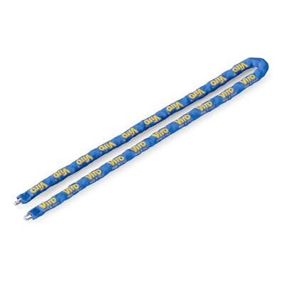Viro Cadena de sección semicuadrada, recubierta con vaina azul, fabricada en Italia, 5,5 mm x 120 cm Viro Cadena de sección semicuadrada, recubierta con vaina azul, fabricada en Italia, 5,5 mm x 120 cm