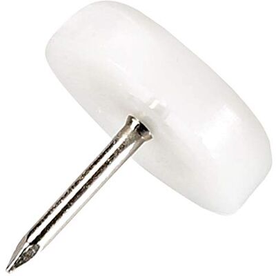 Adsamm PG-N-WH-20 Protectores de plástico con clavo (16 unidades, 20 mm de diámetro), color blanco Adsamm PG-N-WH-20 Protectores de plástico con clavo (16 unidades, 20 mm de diámetro), color blanco