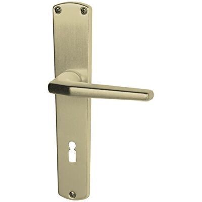 ALPERTEC Phil de aluminio Mango de placa larga - Manija de puerta ALPERTEC Phil de aluminio Mango de placa larga - Manija de puerta
