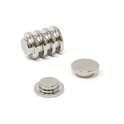 first4magnets N42 Magnet de Sombrero de Copa N42 Para Oficina, Refrigerador, Pizarra, Refrigerador Y Bricolaje 15mm de Diámetro x 5mm de Espesor 3.2kg Paquete de 4 first4magnets N42 Magnet de Sombrero de Copa N42 Para Oficina, Refrigerador, Pizarra, Refrigerador Y Bricolaje 15mm de Diámetro x 5mm de Espesor 3.2kg Paquete de 4