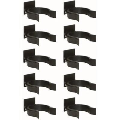 cyclingcolors 10x Gancho para zócalo de cocina diámetro clip plástico patas pies paneles muebles, Ø 28mm negro cyclingcolors 10x Gancho para zócalo de cocina diámetro clip plástico patas pies paneles muebles, Ø 28mm negro