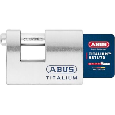 ABUS 98TI/70 Candado rectangular titalium (M, innovador) ABUS 98TI/70 Candado rectangular titalium (M, innovador)