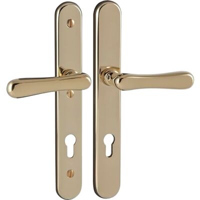 MARCHESI Elegant 22 Manilla para puerta (placa larga, protección contra incendios, latón PVD) MARCHESI Elegant 22 Manilla para puerta (placa larga, protección contra incendios, latón PVD)