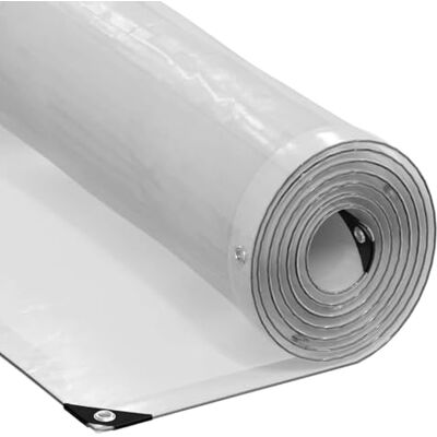 vidaXL Lona transparente con ojales polietileno 1x6 m vidaXL Lona transparente con ojales polietileno 1x6 m