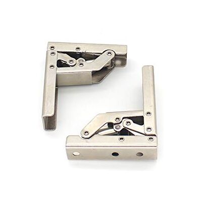 KAFENDA 2 piezas engrosado soporte de bisagra plegable de 90 grados soporte oculto conexión de muebles bisagra marco de mesa accesorios de muebles KAFENDA 2 piezas engrosado soporte de bisagra plegable de 90 grados soporte oculto conexión de muebles bisagra marco de mesa accesorios de muebles