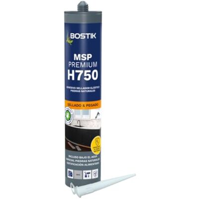 Bostik H750 SEAL'N'BOND PREMIUM, Adhesivo-Sellador Híbrido de Primera Calidad Piedras Naturales, Gris Cartucho 290 mL Bostik H750 SEAL'N'BOND PREMIUM, Adhesivo-Sellador Híbrido de Primera Calidad Piedras Naturales, Gris Cartucho 290 mL
