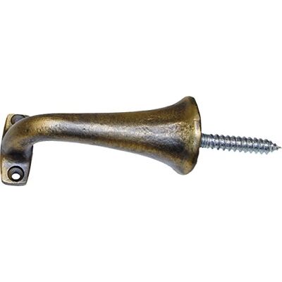 IMEX EL ZORRO Soporte pasamanos latón rústico (90 x 40mm) IMEX EL ZORRO Soporte pasamanos latón rústico (90 x 40mm)