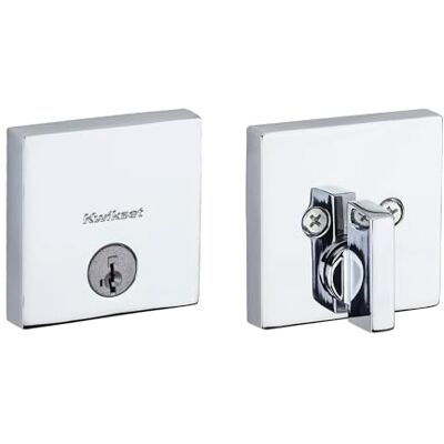 Kwikset Cerrojo de seguridad Downtown, cromo pulido Kwikset Cerrojo de seguridad Downtown, cromo pulido