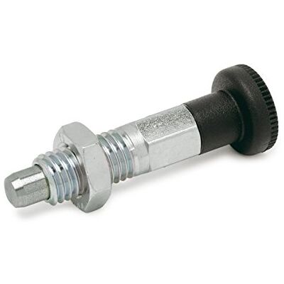 Ganter Normelemente 717-6-M10-BK-ST-Perno de Bloqueo, Plata, Gewinde d2: M10, Set de 2 Piezas Ganter Normelemente 717-6-M10-BK-ST-Perno de Bloqueo, Plata, Gewinde d2: M10, Set de 2 Piezas