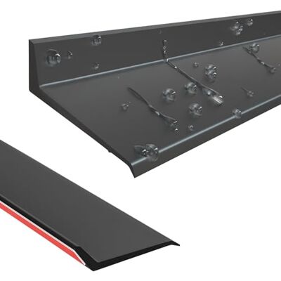 SAGIDAR Negro Deflector Autoadhesivo Barrera Impermeable, Barrera De Sellado Contra La Intemperie Para Umbrales De Puertas Y Ventanas, Fuerte Y Duradero, Evita El Reflujo De Agua De Lluvia(5.5cmx100cm) SAGIDAR Negro Deflector Autoadhesivo Barrera Impermeable, Barrera De Sellado Contra La Intemperie Para Umbrales De Puertas Y Ventanas, Fuerte Y Duradero, Evita El Reflujo De Agua De Lluvia(5.5cmx100cm)