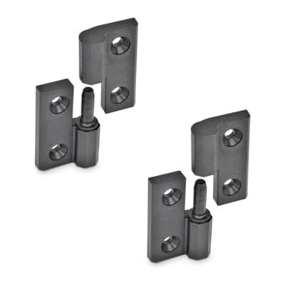 Ganter Normelemente Bisagras extraíbles de plástico cojinete fijo izquierdo 60x60mm Ganter Normelemente Bisagras extraíbles de plástico cojinete fijo izquierdo 60x60mm