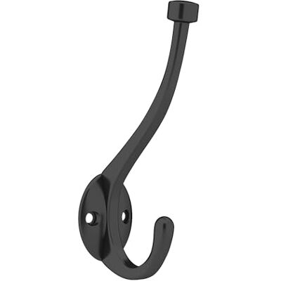 RICHELIEU - Hardware Nystrom Classic Gancho de hierro forjado, negro mate RICHELIEU - Hardware Nystrom Classic Gancho de hierro forjado, negro mate