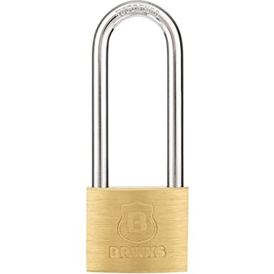 BRINKS Hampton Prod Intl 171–42001 40 mm Cadenas en Laiton Massif avec 5,1 cm à Anse – quantité 4 BRINKS Hampton Prod Intl 171–42001 40 mm Cadenas en Laiton Massif avec 5,1 cm à Anse – quantité 4