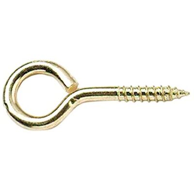 Merriway -75 mm ojo tornillo de acero latonado (paquete de 4) Merriway -75 mm ojo tornillo de acero latonado (paquete de 4)