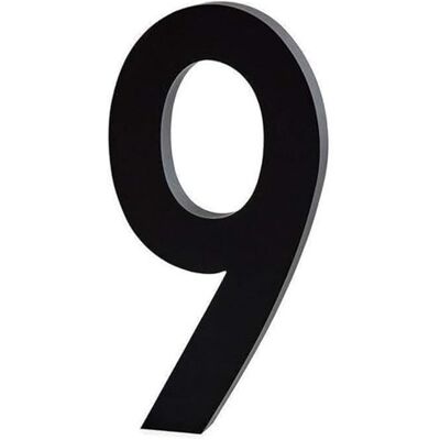 Design Letters Números de casa (aluminio, 0-9), color negro Design Letters Números de casa (aluminio, 0-9), color negro