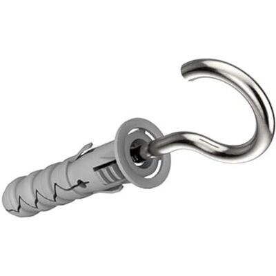 Keple Tornillos de gancho en forma de C con tacos de pared M12 / 7.0x105mm tornillos de ojo, ganchos en C autorroscantes y fijaciones de riel de nailon, tapones de expansión y ganchos de pared (10 piezas) Keple Tornillos de gancho en forma de C con tacos de pared M12 / 7.0x105mm tornillos de ojo, ganchos en C autorroscantes y fijaciones de riel de nailon, tapones de expansión y ganchos de pared (10 piezas)