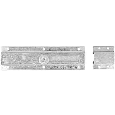 Alberts Cerrojo de puerta con manilla botón, con cerradero galvanizado en amarillo 200 x 57 mm Alberts Cerrojo de puerta con manilla botón, con cerradero galvanizado en amarillo 200 x 57 mm