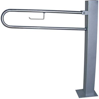 Prestoequip Barra de apoyo abatible Suelo Inox 78 inox brillo Prestoequip Barra de apoyo abatible Suelo Inox 78 inox brillo