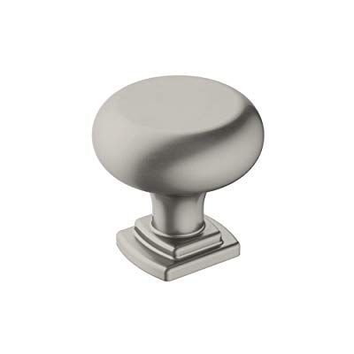 Amerock Pomo para gabinete, níquel satinado, 32 mm de diámetro, superpaso, 1 paquete, perilla de cajón, accesorios para gabinete Amerock Pomo para gabinete, níquel satinado, 32 mm de diámetro, superpaso, 1 paquete, perilla de cajón, accesorios para gabinete